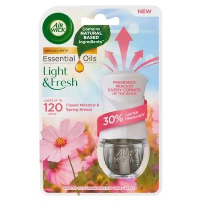 Illatosító készülék, elektromos, 19 ml, AIR WICK "Life scents", tavaszi virágos mező