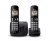 Telefon, vezeték nélküli, telefonpár, PANASONIC "KX-TGC212PDB Duo, fekete