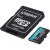 Memóriakártya, microSDXC, 256GB, C10/UHS-I/U3/V30/A2, Gen4, adapter, KINGSTON "Canvas Go! Plus"